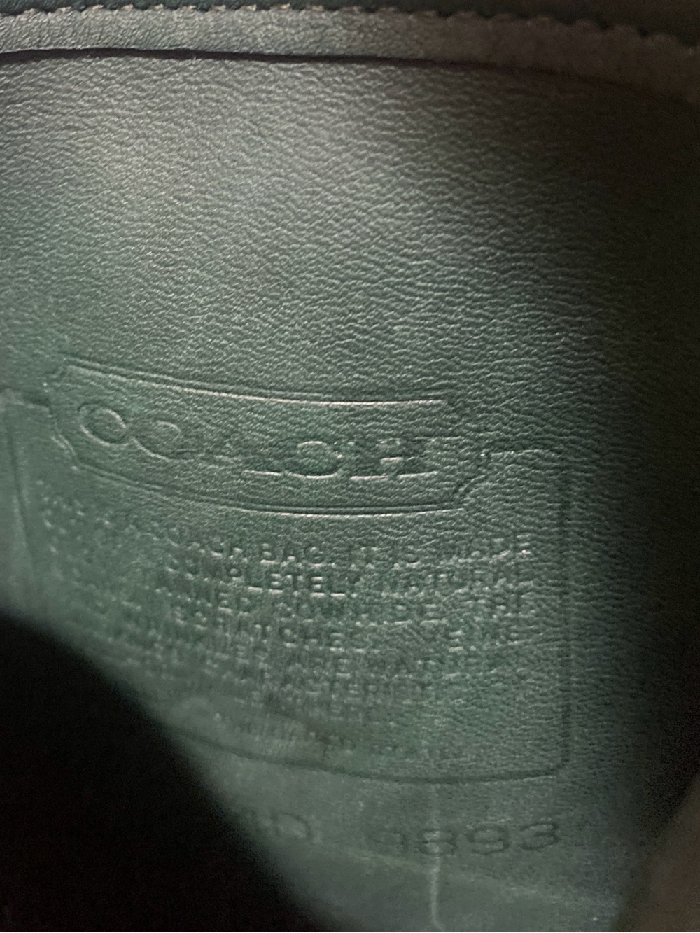 Rare Vintage Coach Forest Green Scooter Leather Crossbody Bag 9893 - Picture 5 of 16